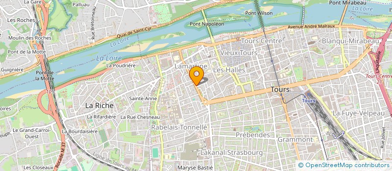 localisation de l'entreprise MONSIEUR JEAN BONNIN  TOURS