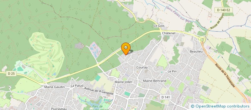 localisation de l'entreprise MONSIEUR JEAN BONNIN  SAINT-PALAIS-SUR-MER