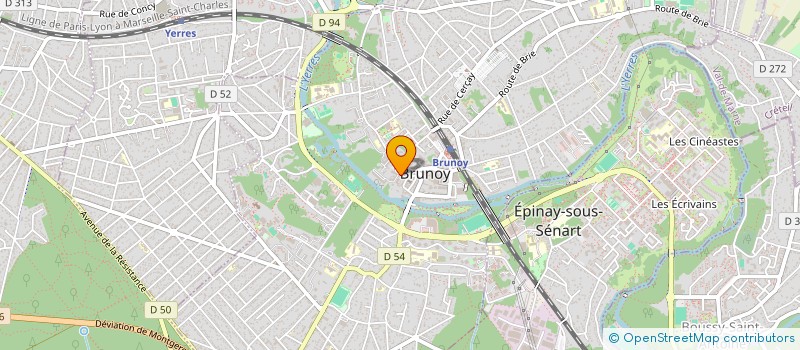 localisation de l'entreprise MONSIEUR JEAN BONNIN  BRUNOY