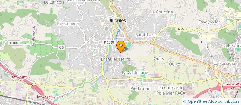 localisation de l'entreprise MONSIEUR JEAN BONSIGNORI à OLLIOULES