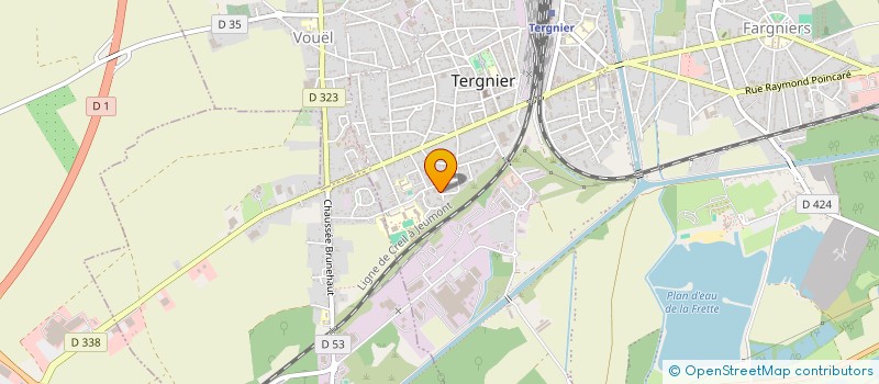 localisation de l'entreprise MONSIEUR JEAN BONTEMPS à TERGNIER