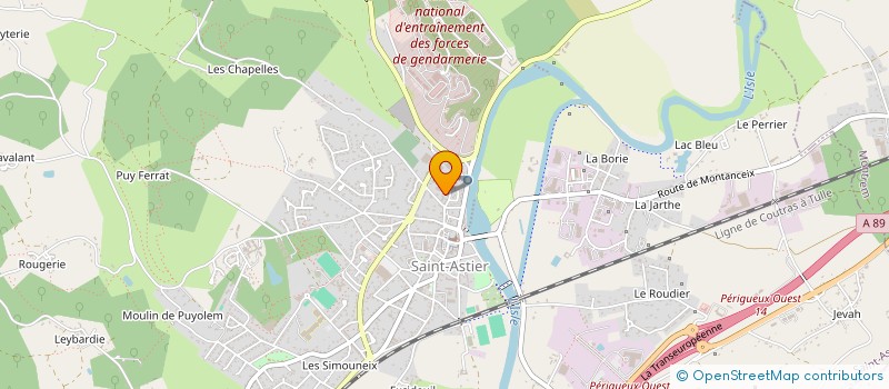 localisation de l'entreprise MONSIEUR JEAN BONTEMPS  SAINT-ASTIER