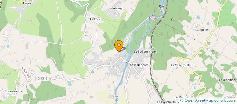 localisation de l'entreprise MONSIEUR JEAN BORDAS  VOUTEZAC