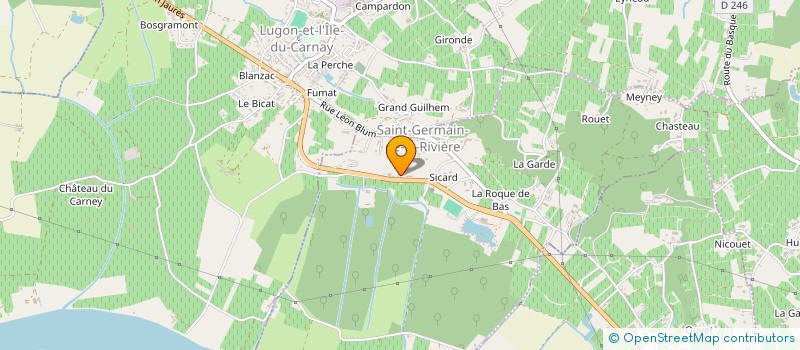 localisation de l'entreprise MONSIEUR JEAN BORDEILLE  SAINT-GERMAIN-DE-LA-RIVIERE