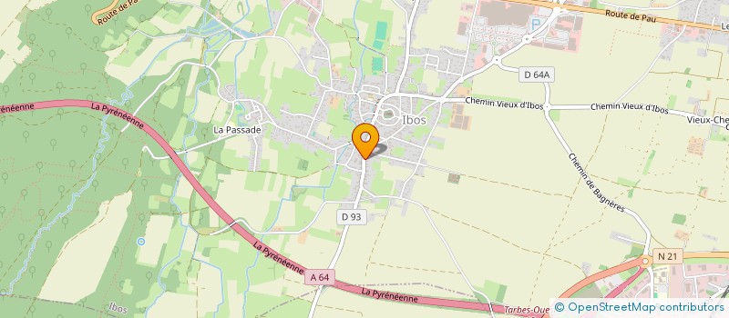 localisation de l'entreprise MONSIEUR JEAN BORDENAVE  IBOS