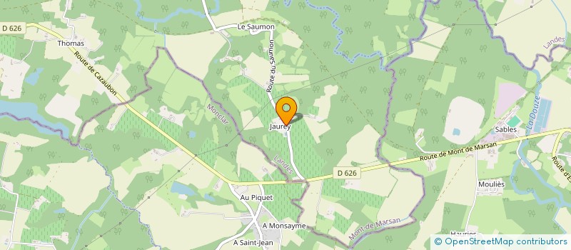 localisation de l'entreprise MONSIEUR JEAN BORDES  LOSSE