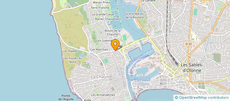 localisation de l'entreprise MONSIEUR JEAN BORDRON  LES SABLES D'OLONNE