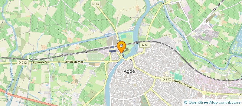 localisation de l'entreprise MONSIEUR JEAN BOREL  AGDE