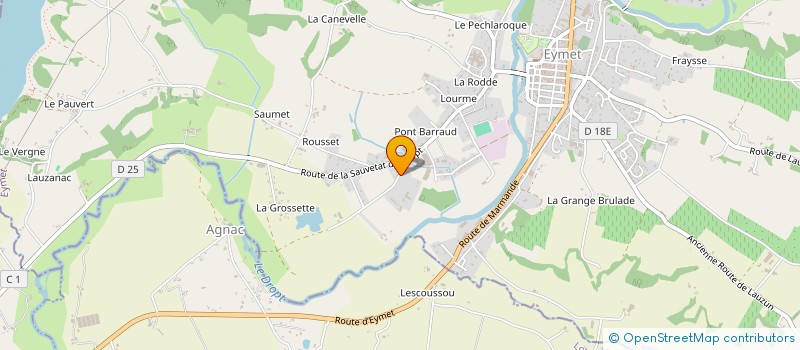 localisation de l'entreprise MONSIEUR JEAN BORIE  ST AUBIN DE CADELECH