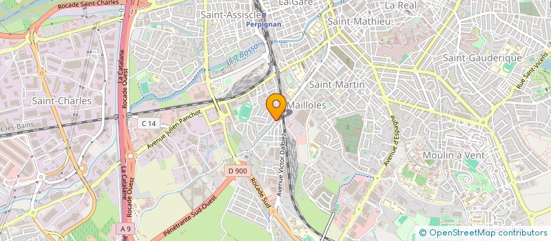 localisation de l'entreprise MONSIEUR JEAN BORIE  PERPIGNAN