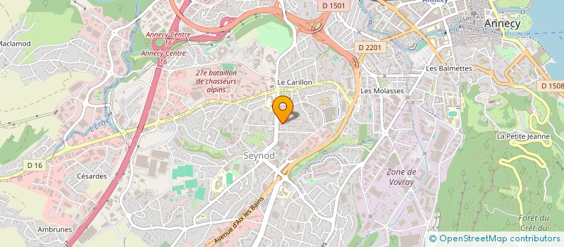 localisation de l'entreprise MONSIEUR JEAN BORINAN à ANNECY