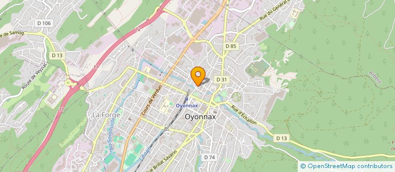 localisation de l'entreprise MONSIEUR JEAN BORNAREL à OYONNAX