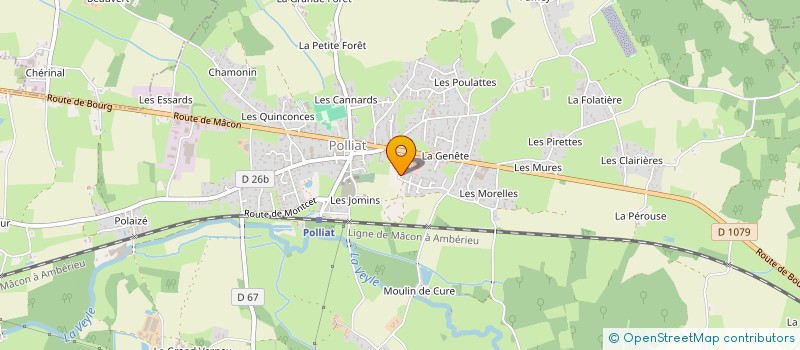 localisation de l'entreprise MONSIEUR JEAN BORNEAT à POLLIAT