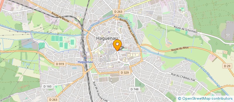 localisation de l'entreprise MONSIEUR JEAN BORNERT  HAGUENAU