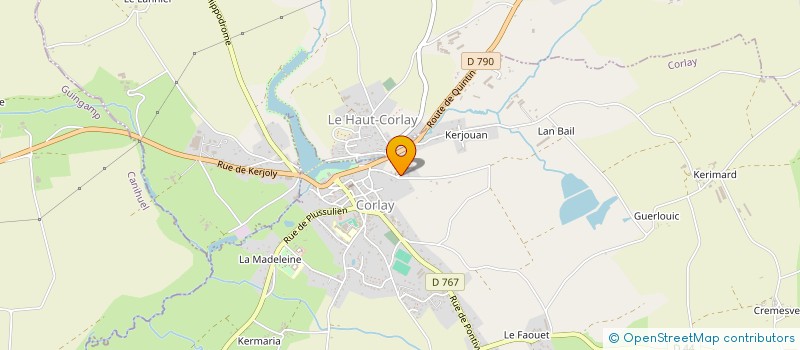 localisation de l'entreprise MONSIEUR JEAN BOSCHER  CORLAY