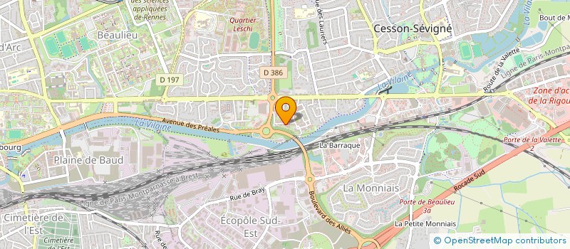 localisation de l'entreprise MONSIEUR JEAN BOSCO NIYONZIMA  CESSON-SEVIGNE