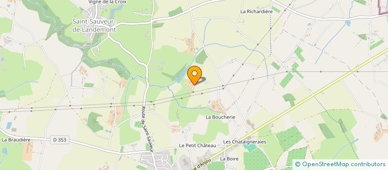 localisation de l'entreprise MONSIEUR JEAN BOSSARD  OREE-D'ANJOU