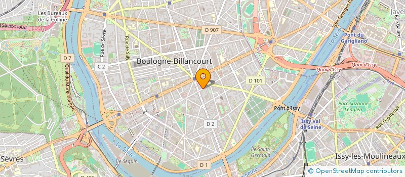 localisation de l'entreprise MONSIEUR JEAN BOSSARD à BOULOGNE-BILLANCOURT