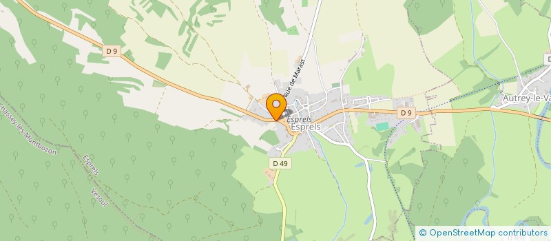 localisation de l'entreprise MONSIEUR JEAN BOSSERDET  ESPRELS