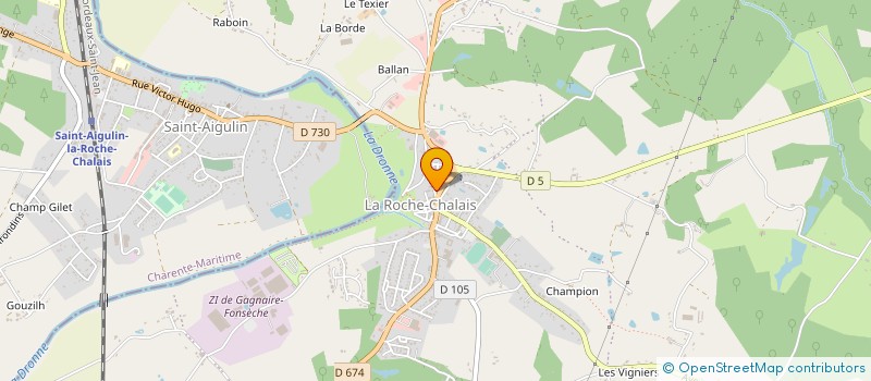 localisation de l'entreprise MONSIEUR JEAN BOSSUET  LA ROCHE-CHALAIS