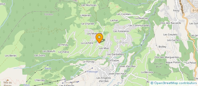 localisation de l'entreprise MONSIEUR JEAN BOTTOLLIER-DEPOIS à CORDON