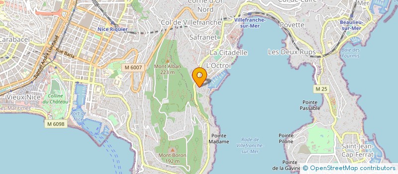 localisation de l'entreprise MONSIEUR JEAN BOUCARD à VILLEFRANCHE SUR MER