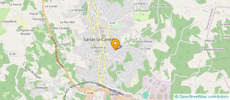 localisation de l'entreprise MONSIEUR JEAN BOUCHARD à SARLAT-LA-CANEDA