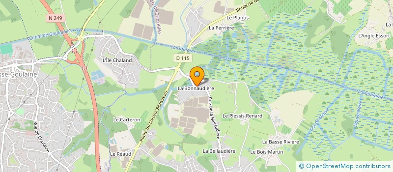 localisation de l'entreprise MONSIEUR JEAN BOUCHAUD  HAUTE-GOULAINE