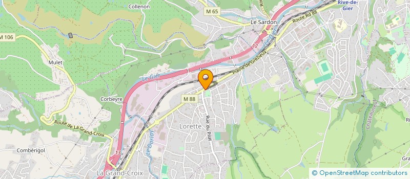 localisation de l'entreprise MONSIEUR JEAN BOUCHE-PILLON  LORETTE