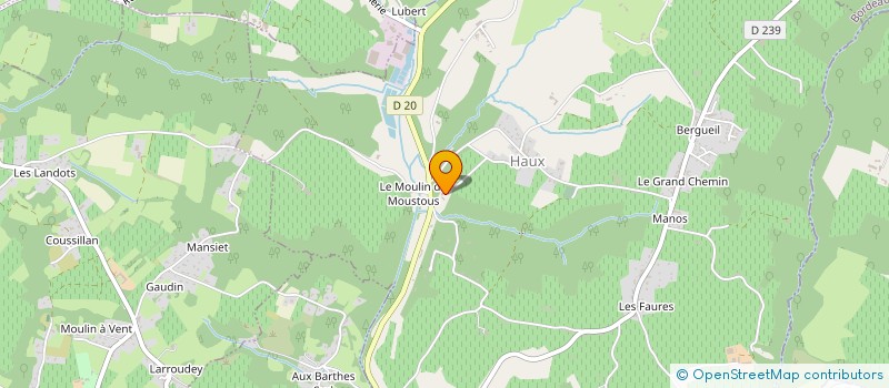 localisation de l'entreprise MONSIEUR JEAN BOUCHERIE  TABANAC