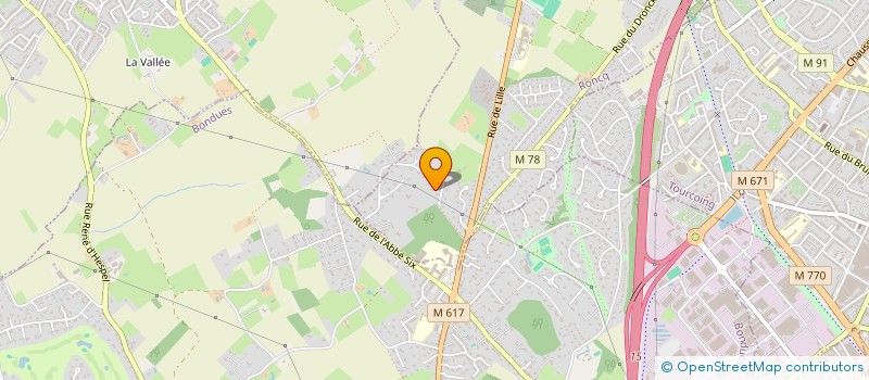 localisation de l'entreprise MONSIEUR JEAN BOUCHERY à RONCQ