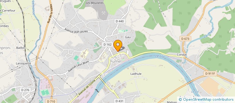 localisation de l'entreprise MONSIEUR JEAN BOUCHEYROU  FUMEL