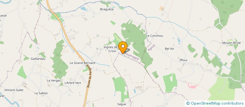 localisation de l'entreprise MONSIEUR JEAN BOUDET  ROUMAGNE