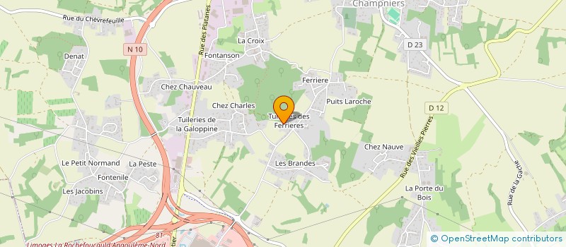localisation de l'entreprise MONSIEUR JEAN BOUDOIRE à CHAMPNIERS