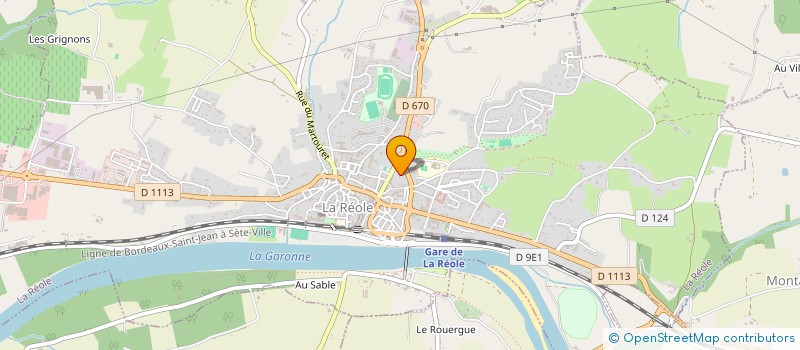 localisation de l'entreprise MONSIEUR JEAN BOUDOT  LA REOLE