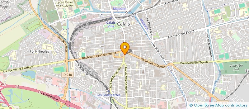 localisation de l'entreprise MONSIEUR JEAN BOUDRY à CALAIS
