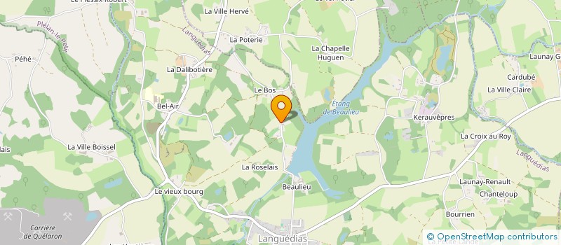 localisation de l'entreprise MONSIEUR JEAN BOUENARD  LANGUEDIAS