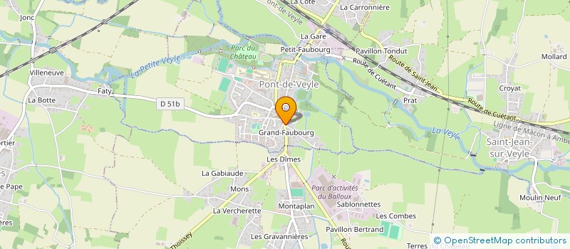 localisation de l'entreprise MONSIEUR JEAN BOUFEDJI  PONT-DE-VEYLE