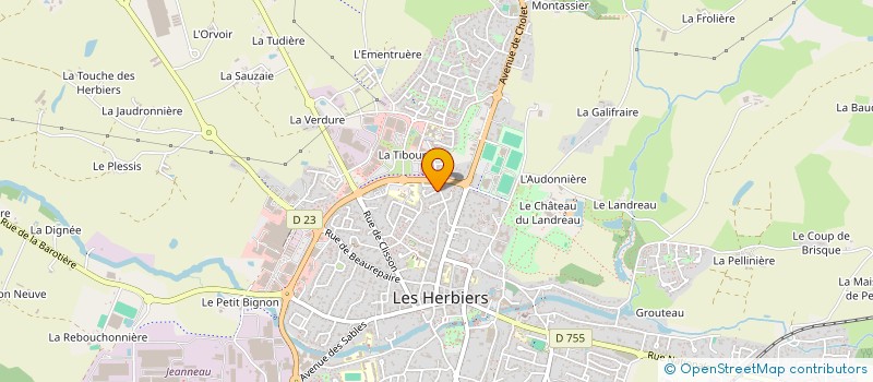 localisation de l'entreprise MONSIEUR JEAN BOUFFANDEAU à LES HERBIERS