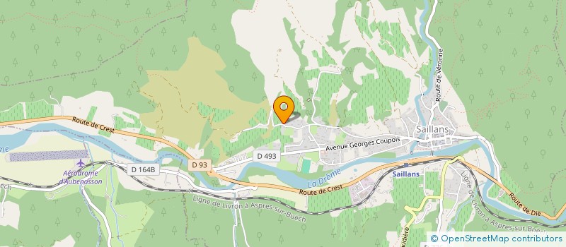 localisation de l'entreprise MONSIEUR JEAN BOUFFIER  SAILLANS