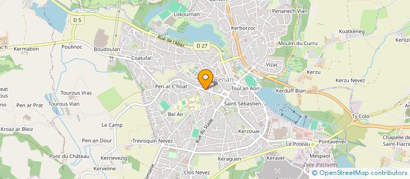 localisation de l'entreprise MONSIEUR JEAN BOUILLOT  SAINT RENAN