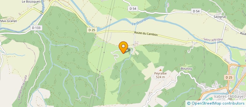 localisation de l'entreprise MONSIEUR JEAN BOUISSOU  ST-AFFRIQUE