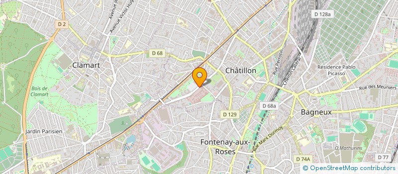 localisation de l'entreprise MONSIEUR JEAN BOULANGER à CHATILLON