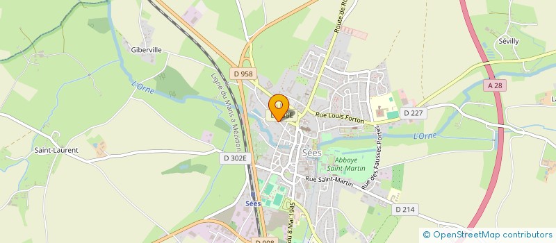 localisation de l'entreprise MONSIEUR JEAN BOULANGER à SEES