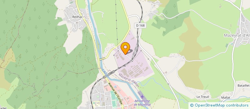 localisation de l'entreprise MONSIEUR JEAN BOULARAND  MAZEYRAT D ALLIER