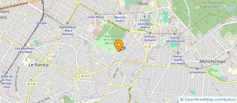 localisation de l'entreprise MONSIEUR JEAN BOULEAU à CLICHY-SOUS-BOIS