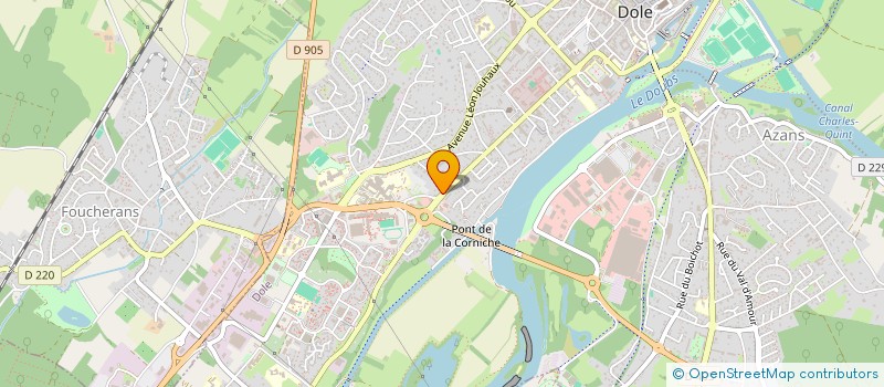localisation de l'entreprise MONSIEUR JEAN BOURDIAU à DOLE