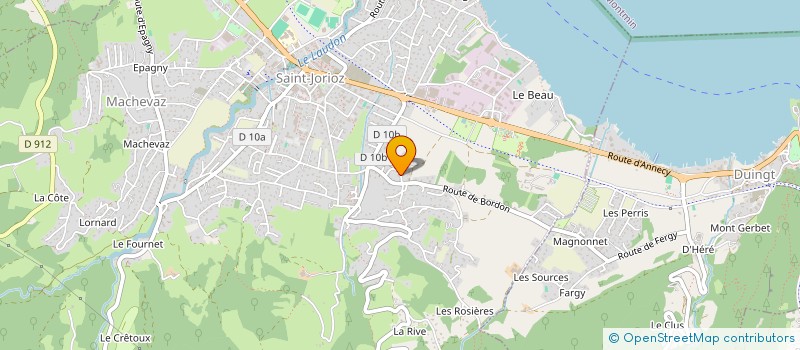 localisation de l'entreprise MONSIEUR JEAN BOURDON à SAINT-JORIOZ