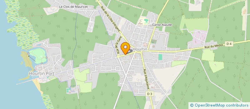 localisation de l'entreprise MONSIEUR JEAN BOURDON  HOURTIN