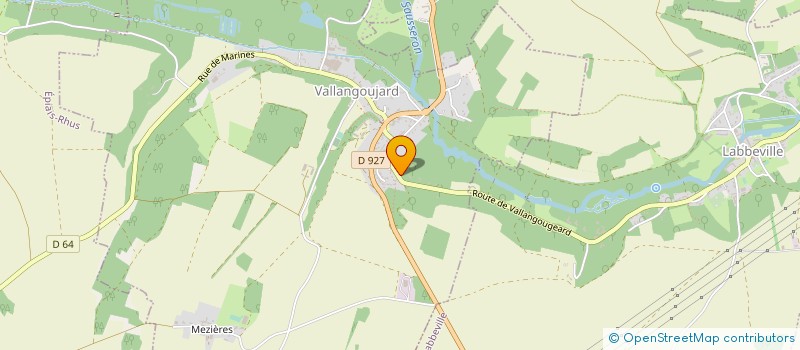 localisation de l'entreprise MONSIEUR JEAN BOURDON  VALLANGOUJARD